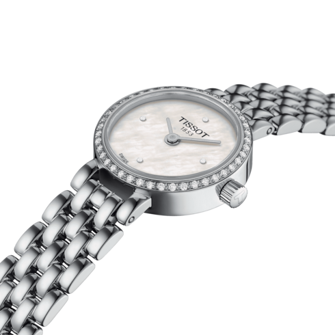 Tissot Lovely Round White with diamond bezel