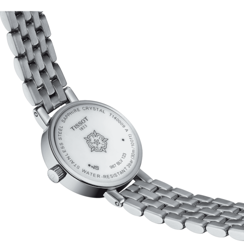 Tissot Lovely Round White with diamond bezel