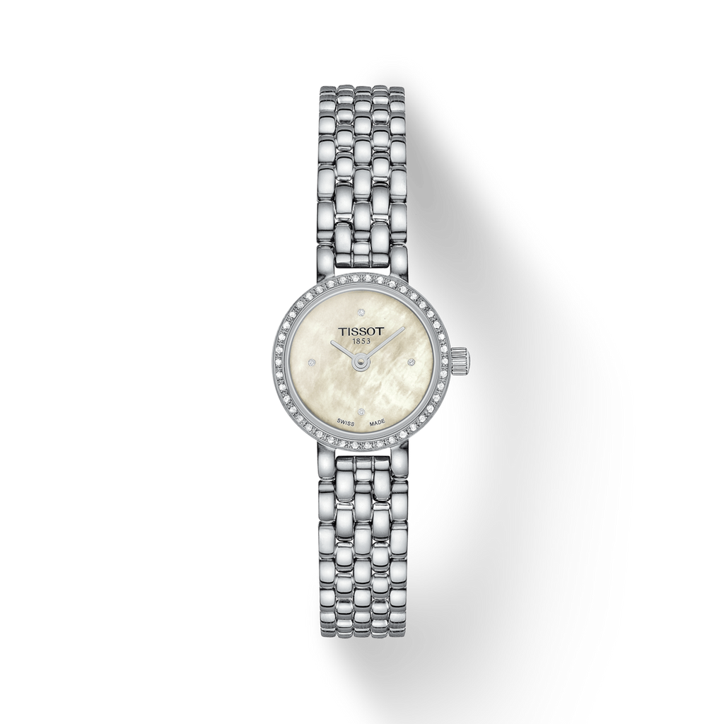 Tissot Lovely Round White with diamond bezel