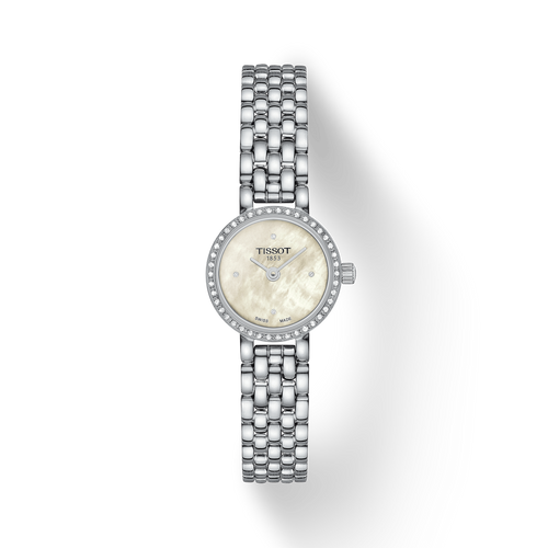 Tissot Lovely Round White with diamond bezel