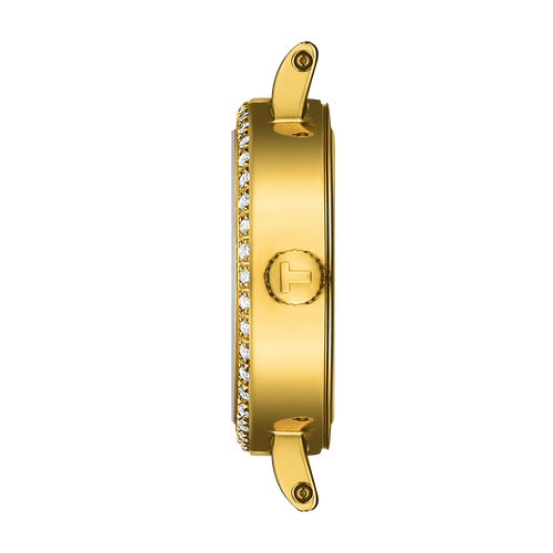 Tissot Lovely Round YG PVD with diamond bezel