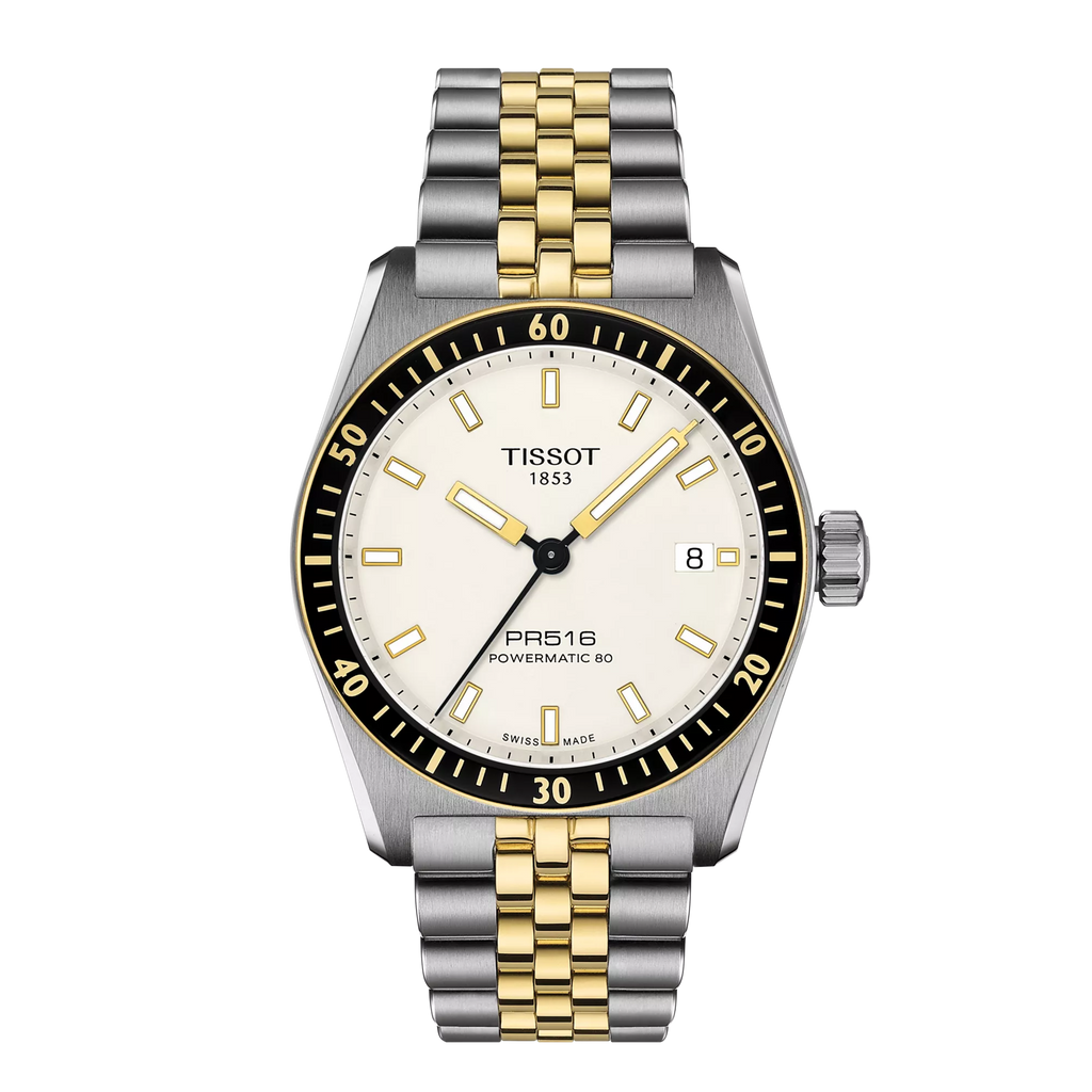 Tissot PR516 White Powermatic80 2 tones