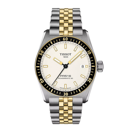 Tissot PR516 White Powermatic80 2 tones
