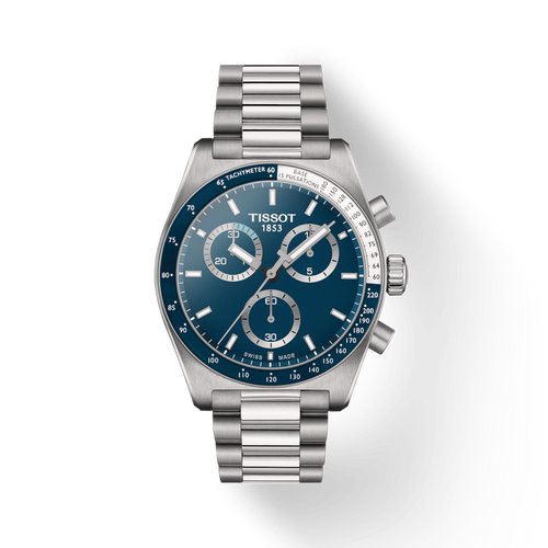 TISSOT PR516 CHRONOGRAPH QUARTZ BLUE ON BRACELET