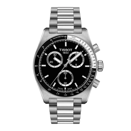 TISSOT PR516 CHRONOGRAPH QUARTZ BLACK ON BRACELET