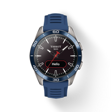 Load image into Gallery viewer, TISSOT T-TOUCH CONNECT SPORT BLUE CERAMIC BEZEL ON BLUE RUBBER