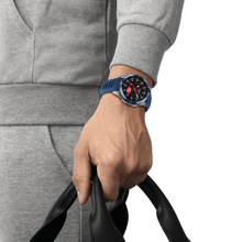 Load image into Gallery viewer, TISSOT T-TOUCH CONNECT SPORT BLUE CERAMIC BEZEL ON BLUE RUBBER