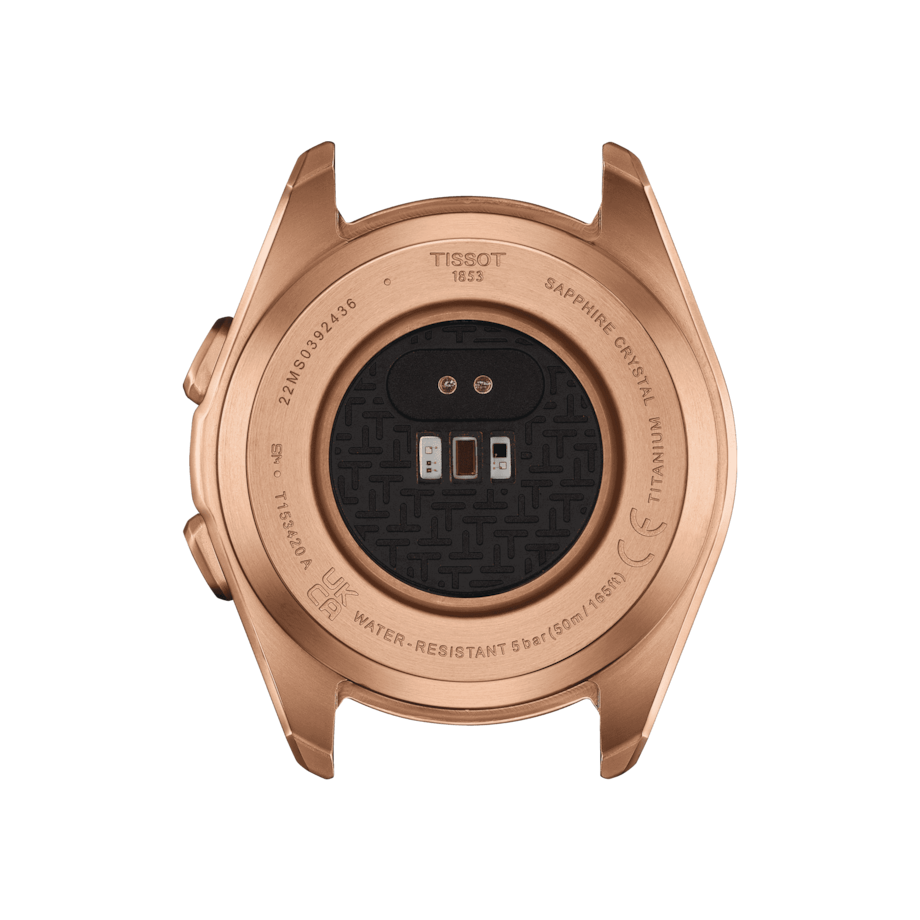 TISSOT T-TOUCH CONNECT SPORT BROWN CERAMIC BEZEL ON RUBBER