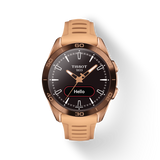 TISSOT T-TOUCH CONNECT SPORT BROWN CERAMIC BEZEL ON RUBBER