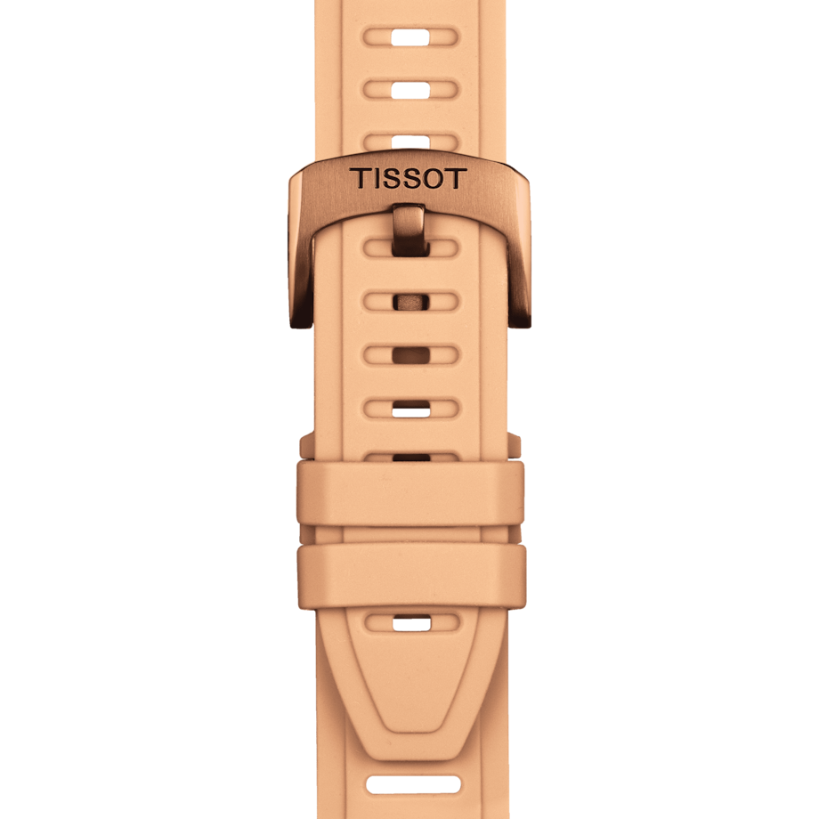 TISSOT T-TOUCH CONNECT SPORT BROWN CERAMIC BEZEL ON RUBBER