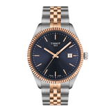 TISSOT BALLADE BLUE DIAL QUARTZ 2 TONES RG 40mm