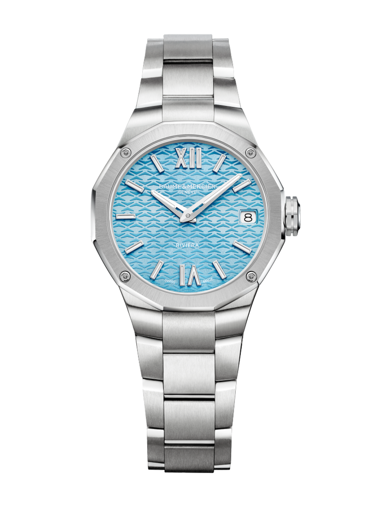 Baume & Mercier Riviera Ice Blue 33mm Quartz 10811