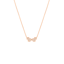 Load image into Gallery viewer, Qeelin Double Wulu necklace in 18K rose gold with diamonds
