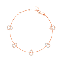 Load image into Gallery viewer, Qeelin Wulu sautoir bracelet in 18K rose gold with diamonds