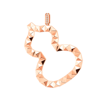 Load image into Gallery viewer, Qeelin Large Wulu 18 pendant in 18K rose gold with diamonds