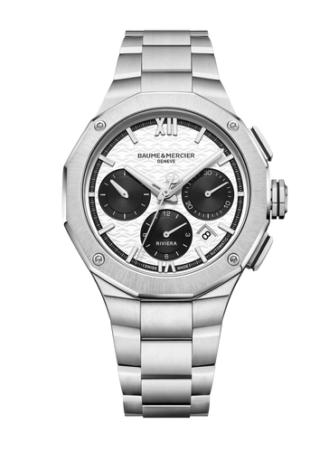 Baume & Mercier Riviera Auto Chronograph 41mm 10827 Panda Dial