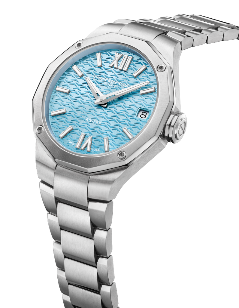 Baume & Mercier Riviera Ice Blue 33mm Quartz 10811