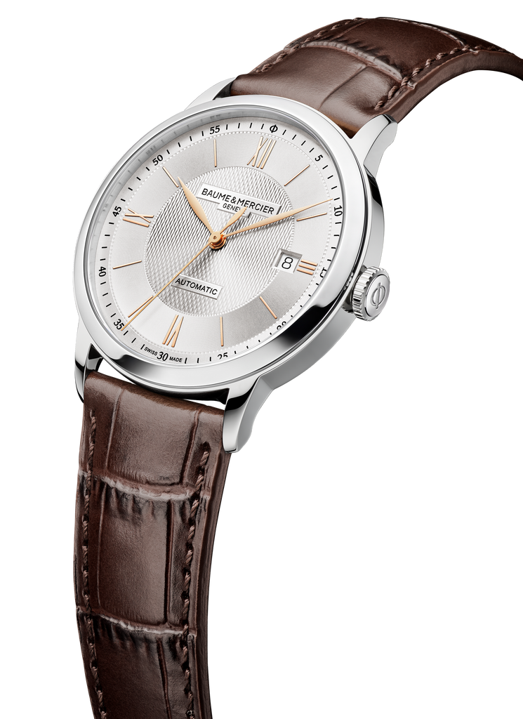 Baume & Mercier Classima 10853 -40mm Automatic Silver Dial on brown leather