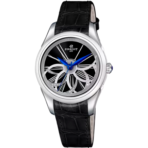 Perrelet Watch Diamond Flower Black Dial -A2065/5