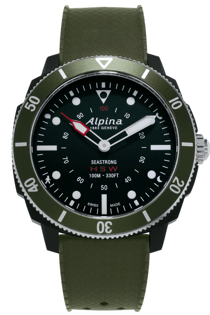 Alpina Seastrong Green HSW, Quartz Smart Watch