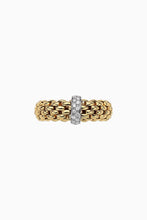 Load image into Gallery viewer, Fope Vendome Yellow Gold Ring with Diamonds Small