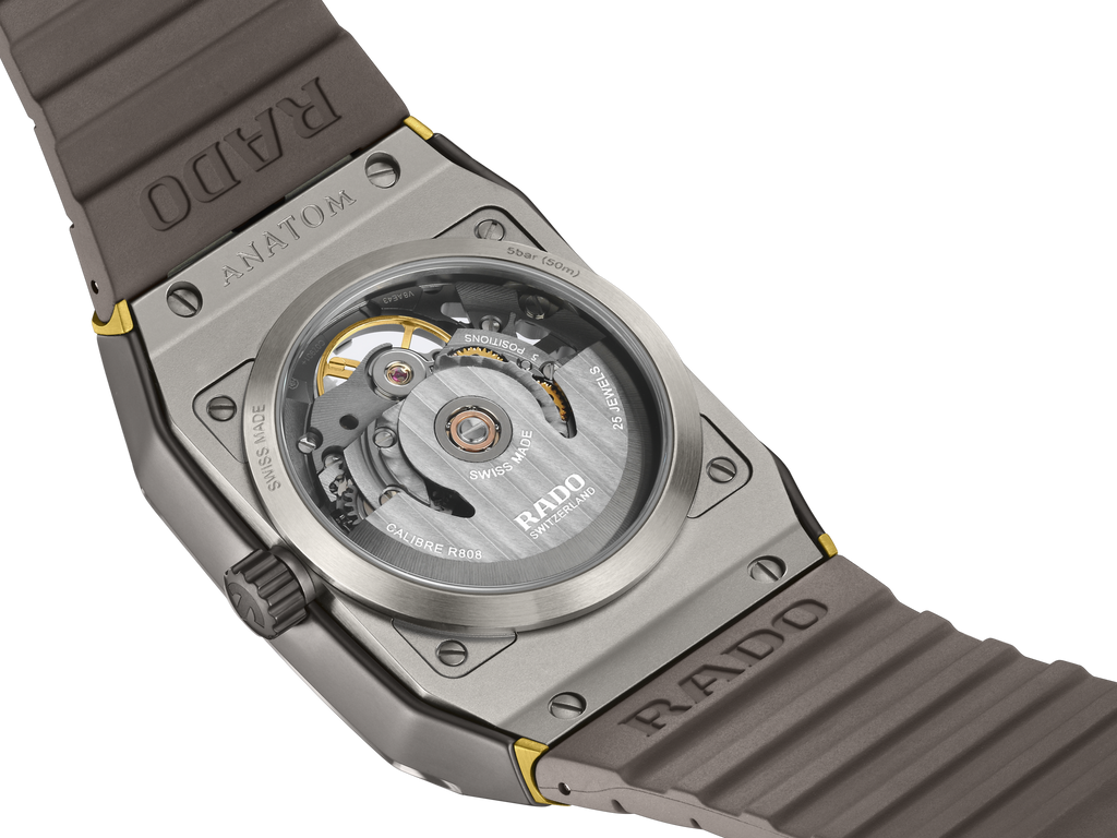 Rado Anatom Automatic Skeleton Plasma High-Tech Grey Ceramic on Rubber Strap