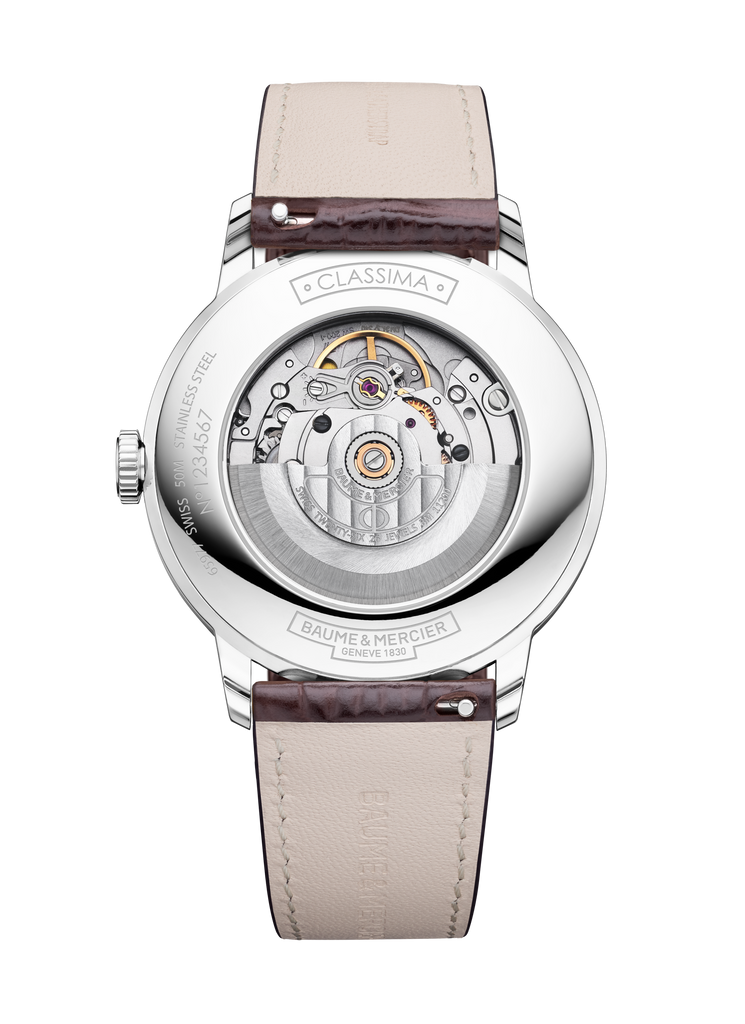 Baume & Mercier Classima 10853 -40mm Automatic Silver Dial on brown leather
