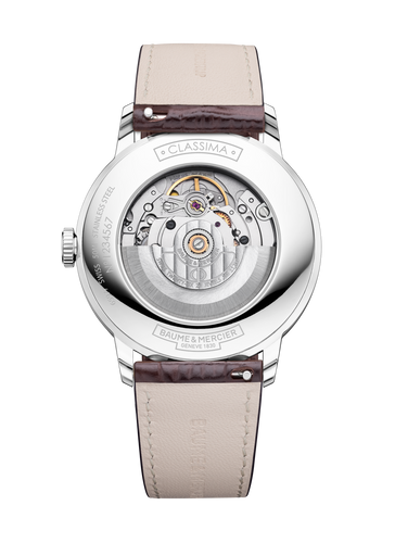 Baume & Mercier Classima 10853 -40mm Automatic Silver Dial on brown leather