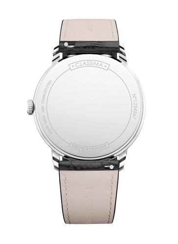 Baume & Mercier Classima 10881 -40mm Quartz Black dial on black leather