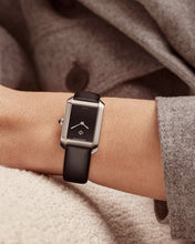 Load image into Gallery viewer, Baume &amp; Mercier Hampton quartz Black Dial 10760 on Black Calf Strap