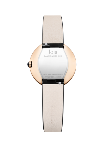 Joia de Baume & Mercier 10849 -RG PVD 28mm quartz on Leather Strap