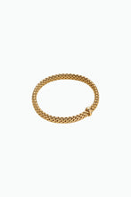 Load image into Gallery viewer, Fope Vendome Yellow Gold Bracelet with a White Diamond Medium