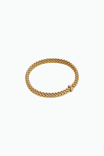 Fope Vendome Yellow Gold Bracelet with a White Diamond Small