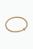 Fope Eka Yellow Gold Bracelet with a white diamond extra small