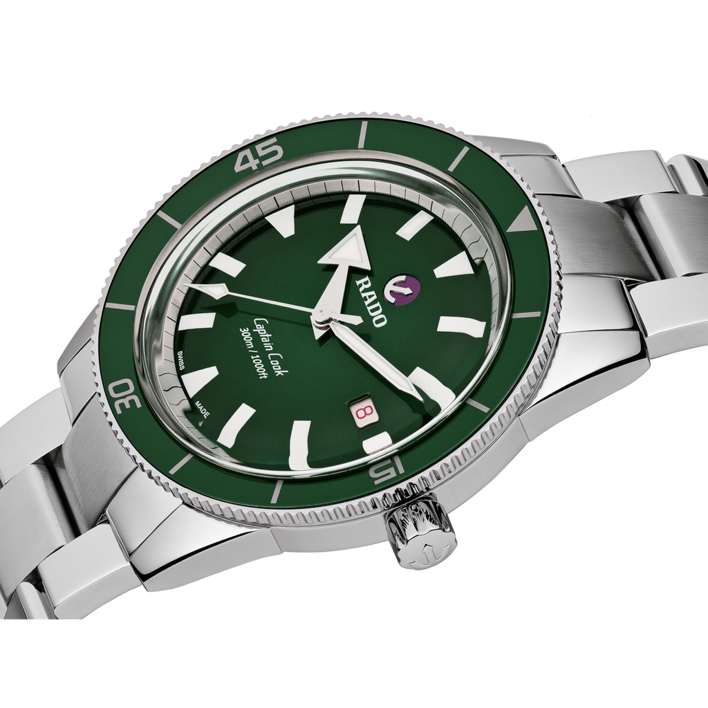 Rado Captain Cook Automatic Green on Steel Sport Bracelet