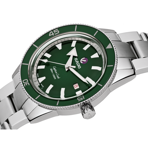 Rado Captain Cook Automatic Green on Steel Sport Bracelet