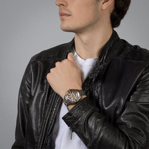 Rado Captain Cook High-Tech Black Ceramic Skeleton Grey