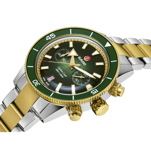 Rado Captain Cook Automatic Chronograph Green 2 Tones
