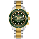 Rado Captain Cook Automatic Chronograph Green 2 Tones