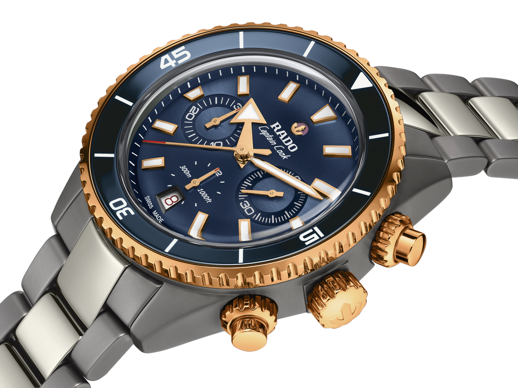 Rado Captain Cook High-Tech Ceramic Automatic Chronograph -Blue Dial