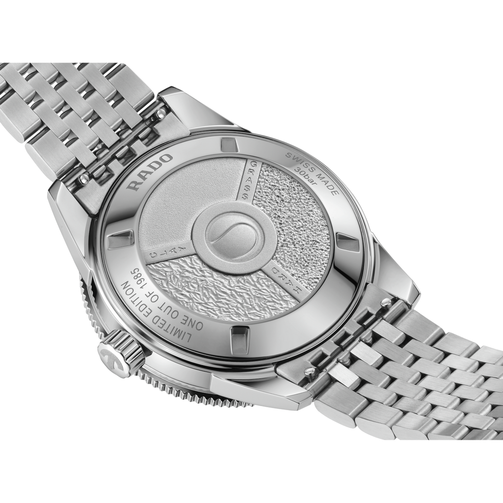 Rado Captain Cook X Tennis Limited Edition Grey 39mm on Bracelet -extra nato straps