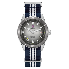 Load image into Gallery viewer, Rado Captain Cook X Tennis Limited Edition Grey 39mm on Bracelet -extra nato straps