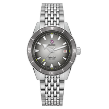 Load image into Gallery viewer, Rado Captain Cook X Tennis Limited Edition Grey 39mm on Bracelet -extra nato straps