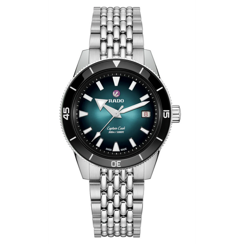 Rado Captain Cook Automatic turquoise 39mm on Bracelet