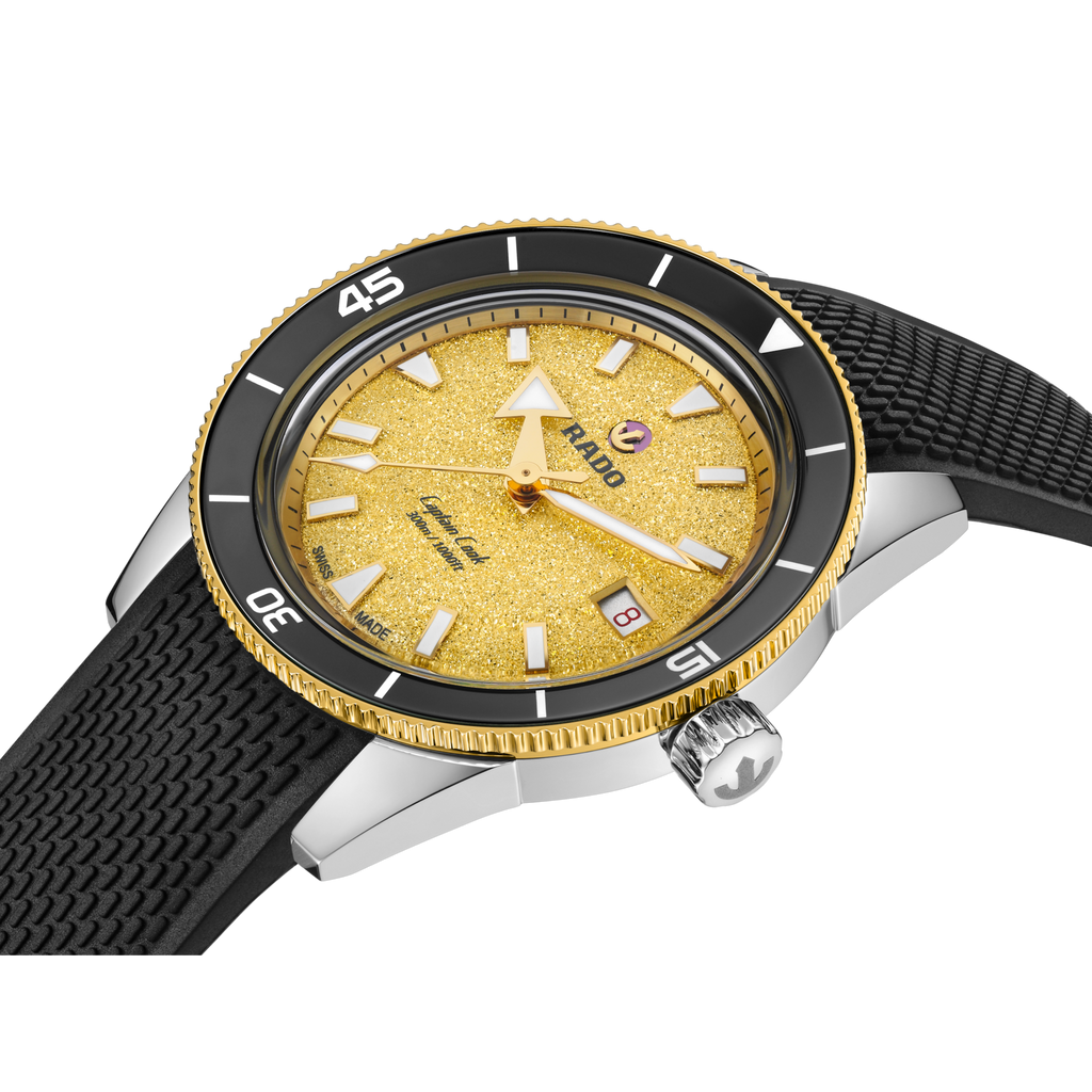 Rado Captain Cook Automatic Gold Dial 39mm on Bracelet with 1 complimentary rubber strap