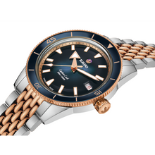 Load image into Gallery viewer, Rado Captain Cook Automatic Blue 39mm on 2 Tone RG Bracelet