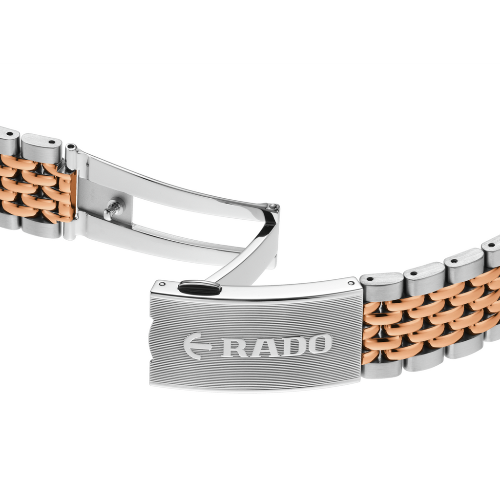 Rado Captain Cook Automatic Blue 39mm on 2 Tone RG Bracelet