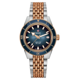 Rado Captain Cook Automatic Blue 39mm on 2 Tone RG Bracelet