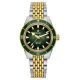 Rado Captain Cook Automatic Green 39mm on 2 Tone YG Bracelet