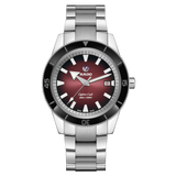 Rado Captain Cook Automatic Red on Steel Sport Bracelet -42mm